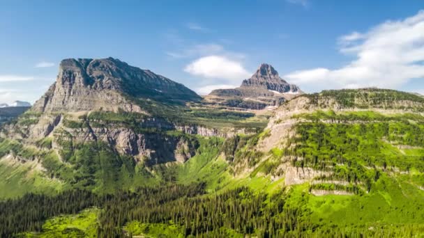 Parc National Des Glaciers Montana Timelapse Réalisé Partir Route Going — Video