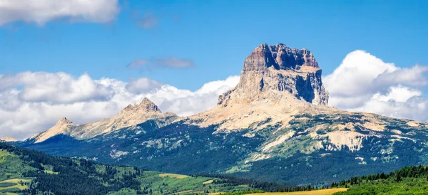 View Chief Mountain Glacier National Park Chief Mountain Has Been — Stock Photo, Image