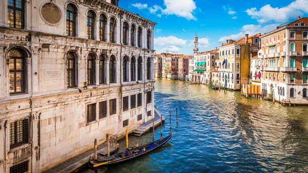 Grand Canal Viewed Ponte Rialto Venice Italy Grand Canal Forms — Stock Photo, Image