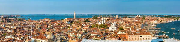 Panorama Aéreo Venecia Italia Visto Por Tarde Desde Torre San — Foto de Stock