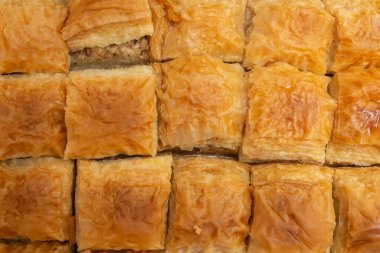 Baklava kareleri, düz döşeme dokusu, yumuşak odaklanma.. 