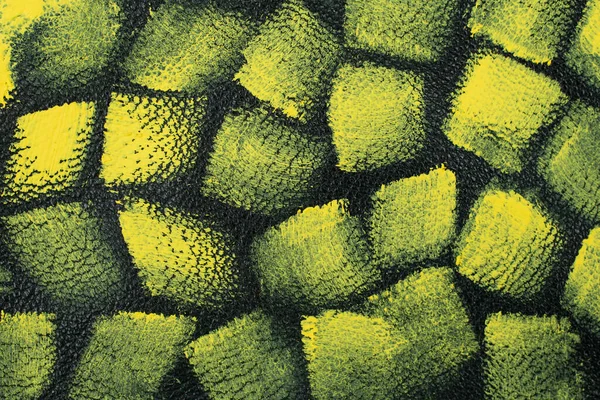 Nahtloses Muster Mit Gelber Farbe Auf Grüner Lederstruktur Weicher Fokus — Stockfoto