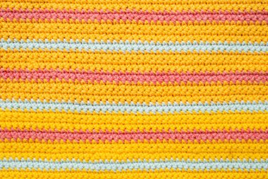 yatay turuncu ve mavi örgü örgüsü deseni, arkaplanı kapat