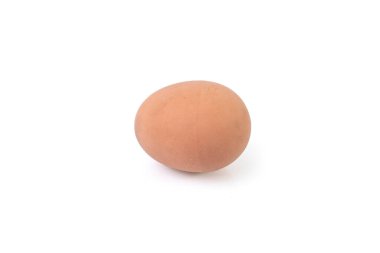 Egg shaped natural rubber eraser isolate on white, soft focus close up