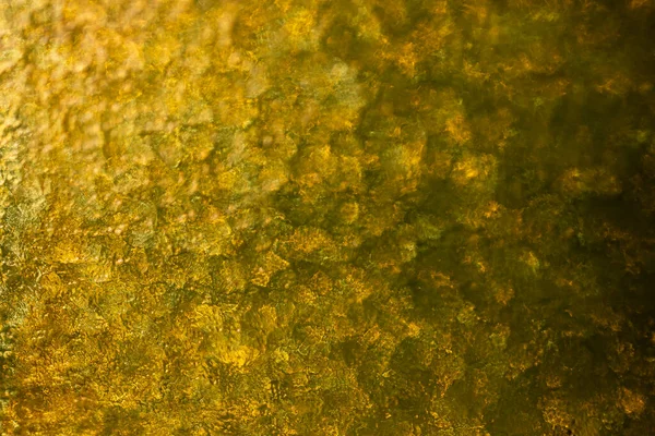 Reflexões Suaves Verdes Através Janela Vidro Ondulado Fundo Texturizado Abstrato — Fotografia de Stock