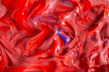 Kırmızı, morumsu, mor ve beyaz akrilik boya, karışık desenli yumuşak odak. Fotoğrafçılığı kapat. 