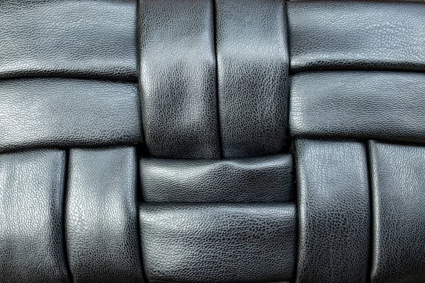 Ткань Кожаные Полоски Узор Мягкий Фокус Близко — стоковое фото