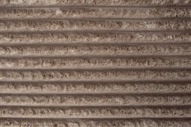 Kalın lifli kadife döşeme, kahverengi renk yatay arka plan, soyut doku.  