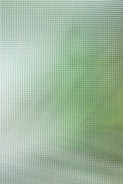 Açık yeşil arka planda egzotik palmiye yaprakları, kıvrımlı cam dokusu boyunca bitki siluetleri, soyut arkaplan  