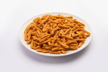 Tuzlu Soya Sticks Hint yemeği. El yapımı.