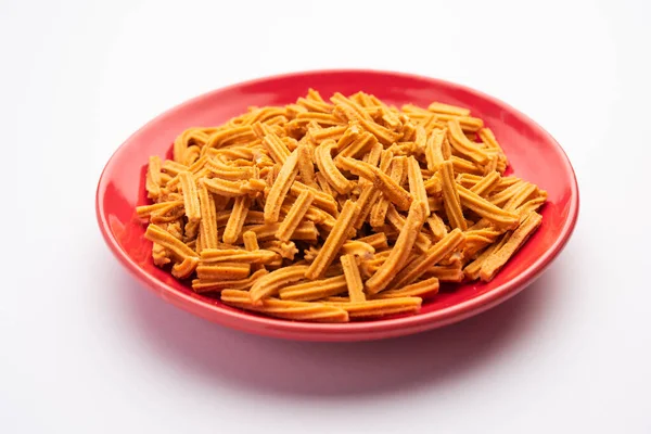Saltade Soya Sticks Indiska Namnkunniga Snacks Som Handgjorda — Stockfoto
