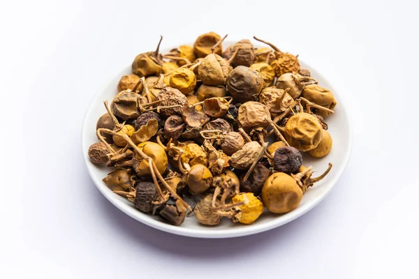 Ayurvedic Choti Kateli Also Known Kantkari Solanum Surattense Dried Powder — Stock Photo, Image