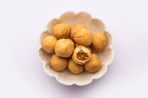 Dry kachori is a dry fruits stuffed ball shaped farsan also called kachauri, kachodi and katchuri