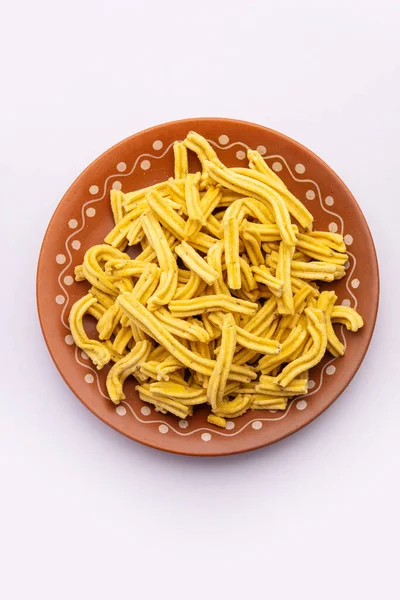 ガンティヤ Ganthiya ひよこ豆の粉を使ったインド菓子 — ストック写真