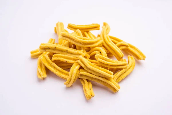 Ganthiya Deep Fried Indian Snacks Made Chickpea Flour — Stock Photo, Image