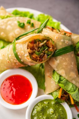 Hint chapati sebze bahar börekleri sebze ve baharatla dolu, ayrıca franky olarak da bilinir.