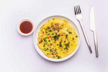 Masala omlet Hint tarzı