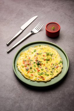 Masala omlet Hint tarzı