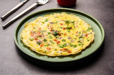 Masala omlet Hint tarzı