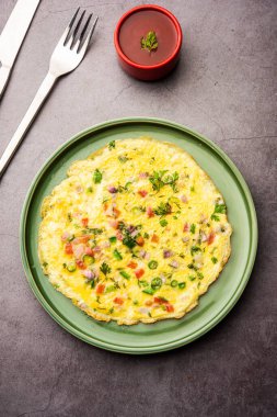 Masala omlet Hint tarzı