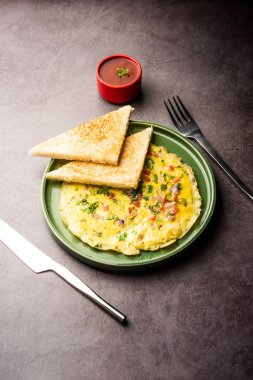 Masala omlet Hint tarzı