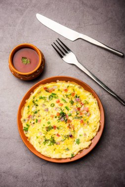 Masala omlet Hint tarzı