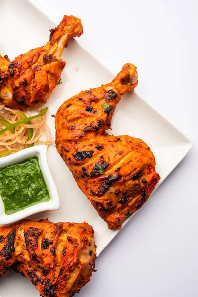 Tandoori Chicken Indian Non Vegetarian Spicy Food — Stock Photo, Image