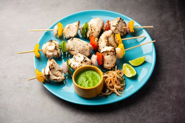 stock image Reshmi Chicken malai Tikka also known as Afghani murgh Malai Tikka, asian food