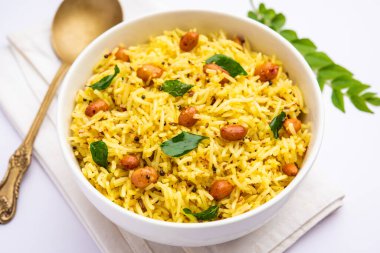 Fıstık pilavı Güney Hindistan 'ın popüler pirinç tariflerinden biridir.