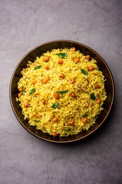 Fıstık pilavı Güney Hindistan 'ın popüler pirinç tariflerinden biridir.