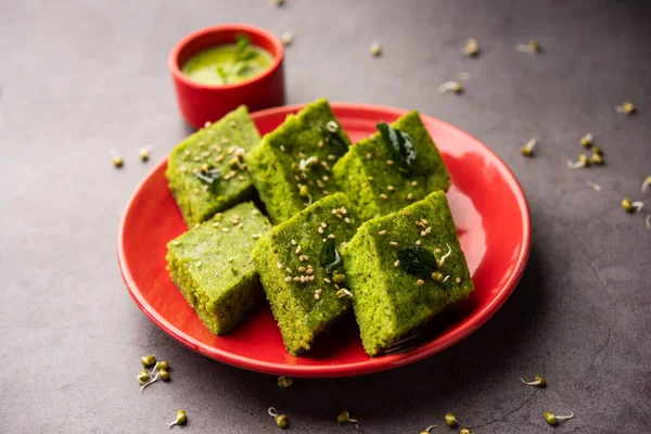 Khaman Dhokla made with green gram beans makes it a healthy, tasty and nutritious variety