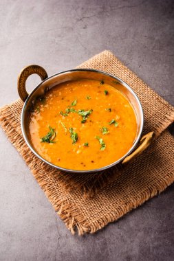 Khatti Dal is a food from India, a Hyderabadi cuisine, dal made using Masoor or Toor dal