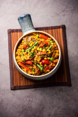 Bisi bele bath or bhath or huliyanna is a spicy, rice based dish from Karnataka, India