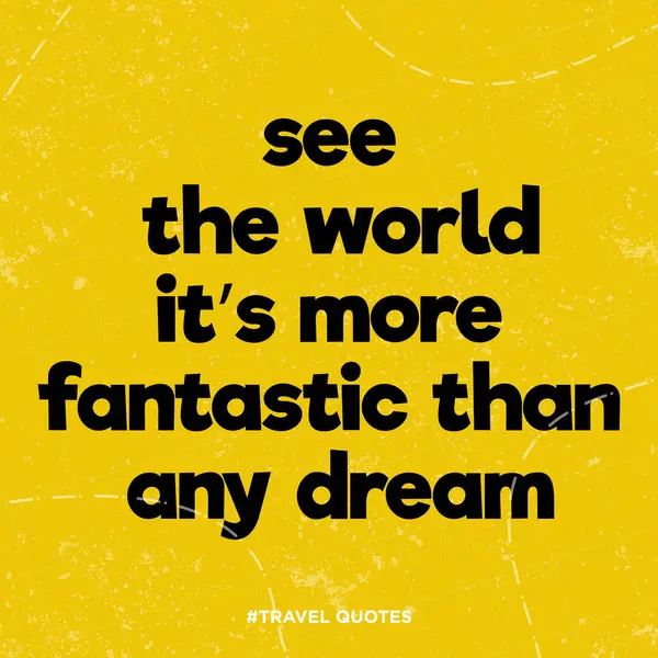 Seyahat Alıntıları. Dünyayı görün. Rüya Posterleri 'nden daha fantastik. Macera Alıntısı Poster Şablonu. Düzenlenebilir Seyahat Arkaplan Vektörü İllüstrasyonu
