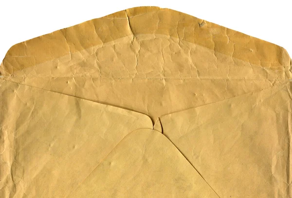 Yırtık Kenarları Beyaz Arkaplanda Izole Edilmiş Eski Boş Eski Açık — Stok fotoğraf