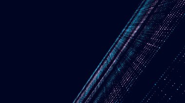 Colors dots texture with noise effect. Abstract halftone background. Vector glitch backdrop. Digital screen with matrix or binary code.