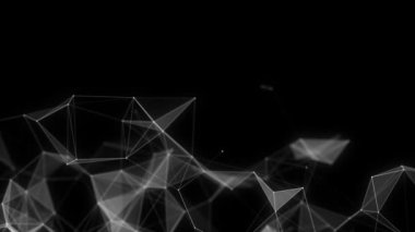 Siber ağ bağlantı yapısı. Teknoloji büyük verileri birbirine bağlıyor. Bilim geçmişi. İş için fütüristik fon. 3B görüntüleme.