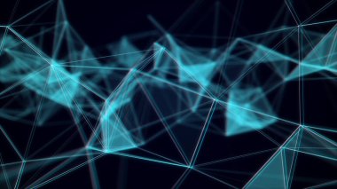 Arızalı siber ağ bağlantı yapısı. Teknoloji büyük verileri birbirine bağlıyor. Bilim geçmişi. İş için fütüristik fon. 3B görüntüleme.