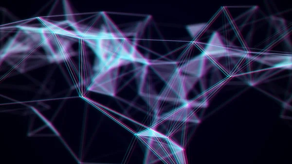 Störung Der Netzwerkverbindungsstruktur Internet Technologie Verbindet Big Data Wissenschaftlicher Hintergrund — Stockfoto