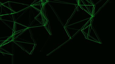 Arızalı siber ağ bağlantı yapısı. Teknoloji büyük verileri birbirine bağlıyor. Vektör bilimi geçmişi. Ticari fonun fonu.