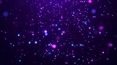 Bokeh etkisindeki toz parçacıkları. Soyut saf büyü geçmişi. 3d oluşturma.