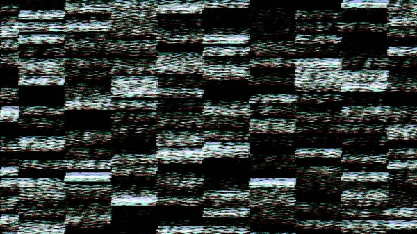 Hacked computer screen with glitch effect. Error templates with distortion lines. Abstract digital background with colored noise waves. 3D rendering.