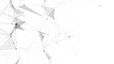 Siber ağ bağlantı yapısı. Teknoloji büyük verileri birbirine bağlıyor. Bilim geçmişi. İş için fütüristik fon. 3B görüntüleme.