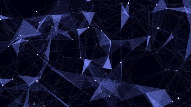 Siber ağ bağlantı yapısı. Teknoloji büyük verileri birbirine bağlıyor. Vektör bilimi geçmişi. Ticari fonun fonu.