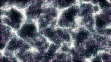 Soyut çarpıtılmış kablo dalgası. Eğri yüzey arka planı. Teknoloji şablonu. Beyaz ağ dalgası. 3d oluşturma.