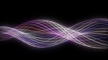 Renk parçacıkları akışı. Büyük veri görselleştirmesi. Dijital teknoloji dalgası. Gelecekçi siber uzay. Soyut siber güvenlik geçmişi. 3B görüntüleme.