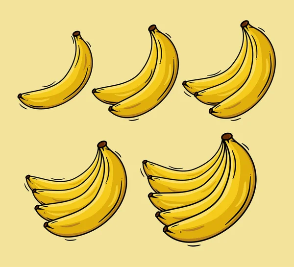 Bando Bananas Projeto Vetorial — Vetor de Stock