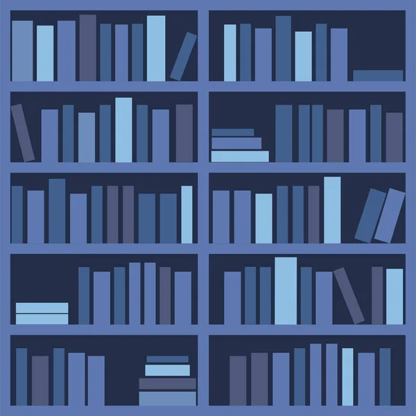 Books Shelves Library Vector Design — Stock Vector