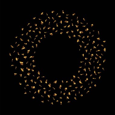 Altın çerçeveli yılan desenli parçalar. Vektör tasarımı.