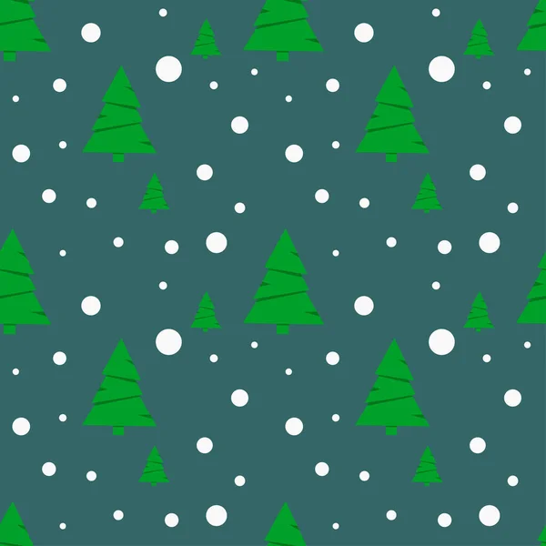 Noel ağacı, karlı, pürüzsüz desen. Vektör tasarımı.